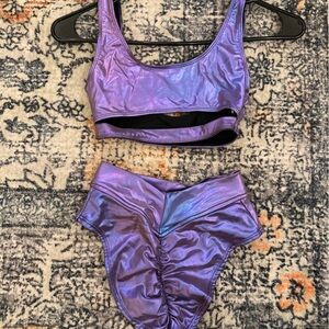 Metallic Rave Bikini Set